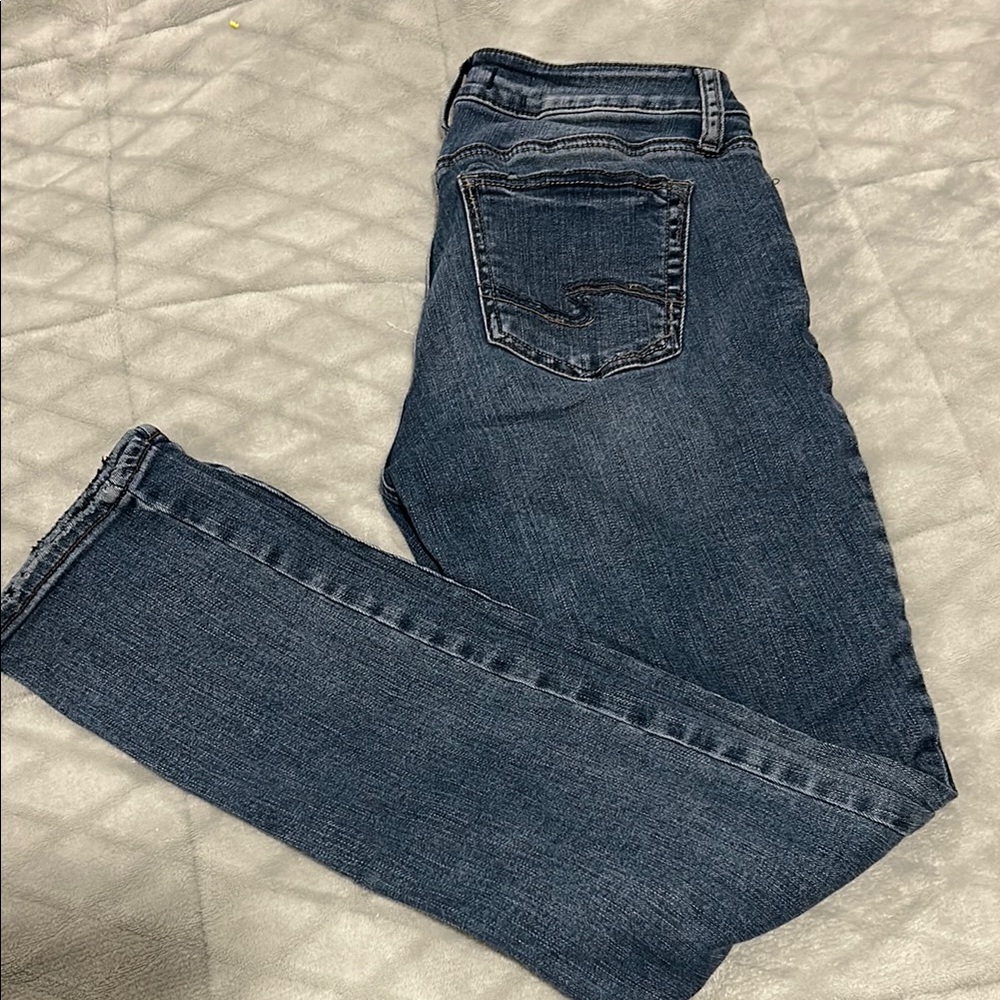 Silver Jeans Women's Straight Leg Jeans - Dark Blue
